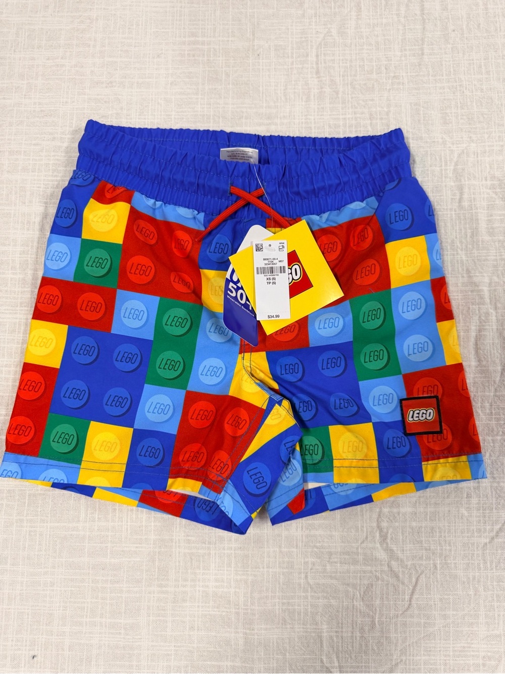 LEGO Kids' Multi-Color Block Print Swim Shorts